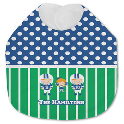 Football Jersey Knit Baby Bib w/ Multiple Names