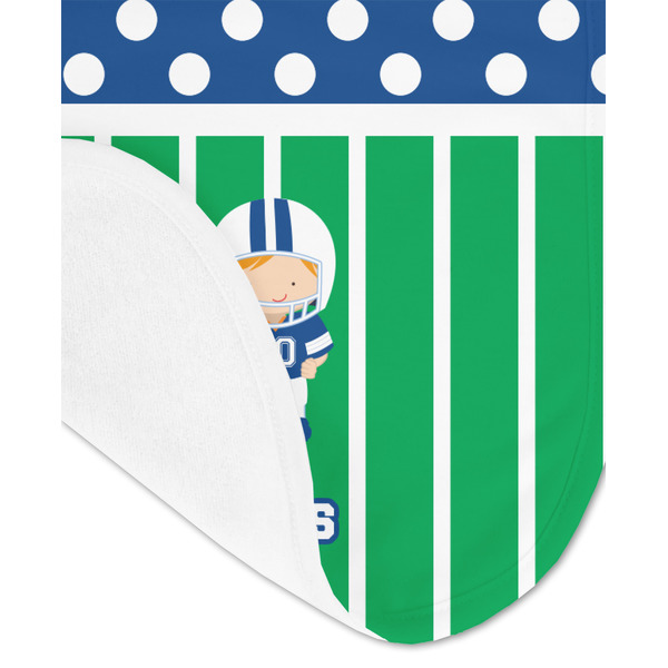 Football Baby Bib - AFT detail