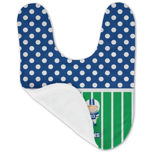 Football Baby Bib - AFT folded
