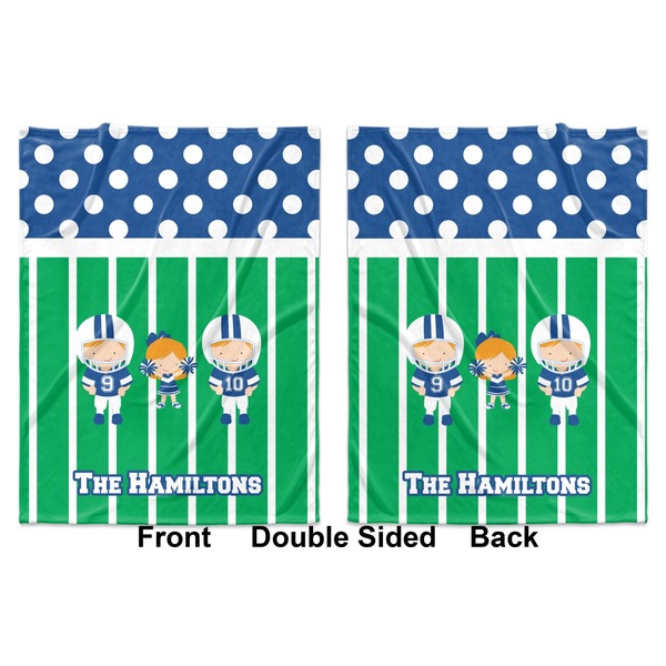 Football Baby Blanket (Double Sided - Printed Front and Back)