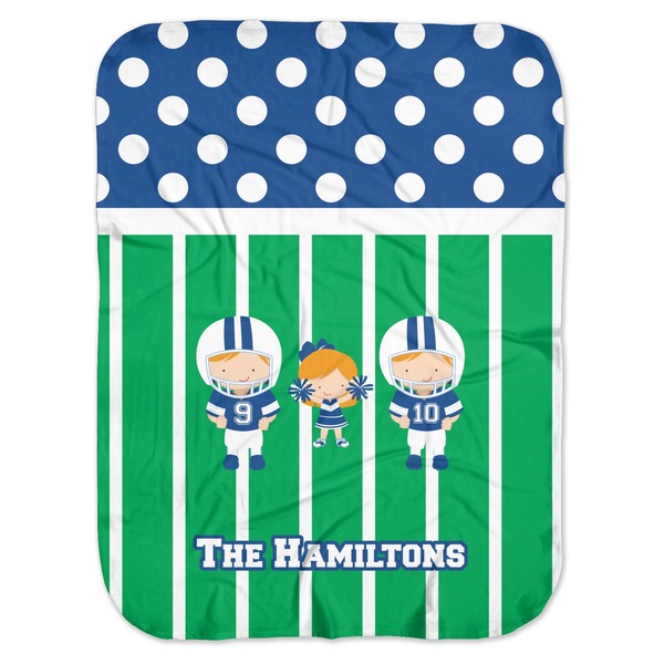 Custom Football Baby Swaddling Blanket (Personalized)
