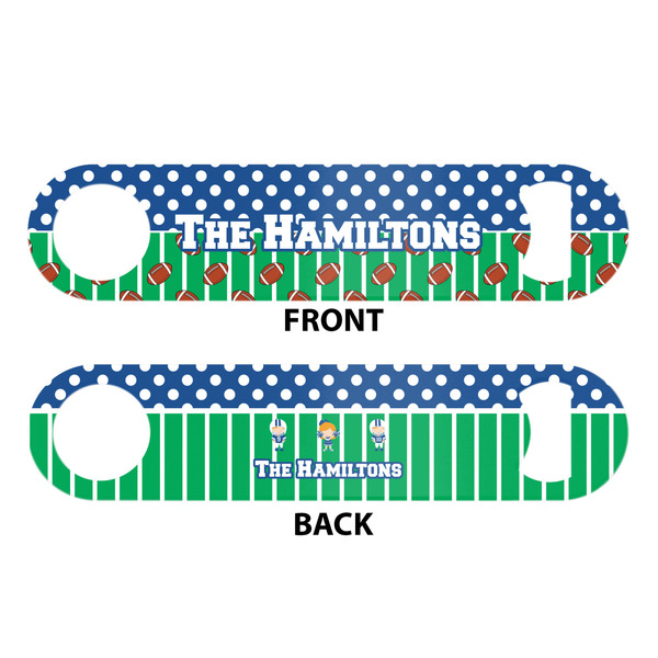 Football Bar Bottle Opener - White - Approval