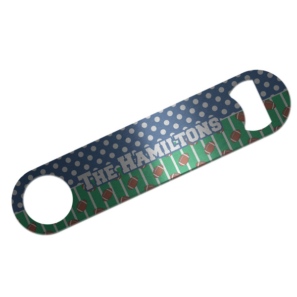 Football Bar Opener - Silver - Front