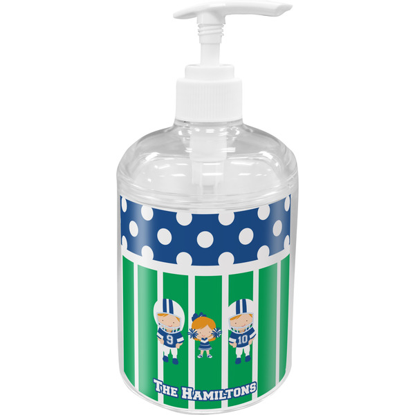 Custom Football Acrylic Soap & Lotion Bottle (Personalized)