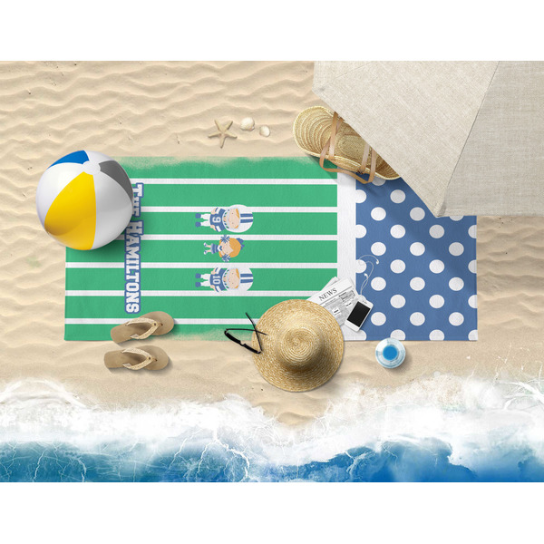 Football Beach Towel Lifestyle