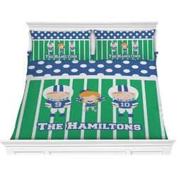 Football Comforter Set - King (Personalized)