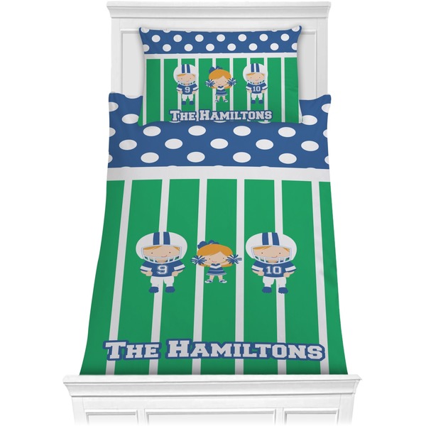 Custom Football Comforter Set - Twin (Personalized)