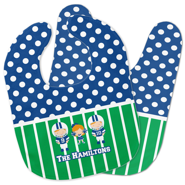 Custom Football Baby Bib w/ Multiple Names