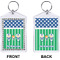 Football Bling Keychain (Front + Back)