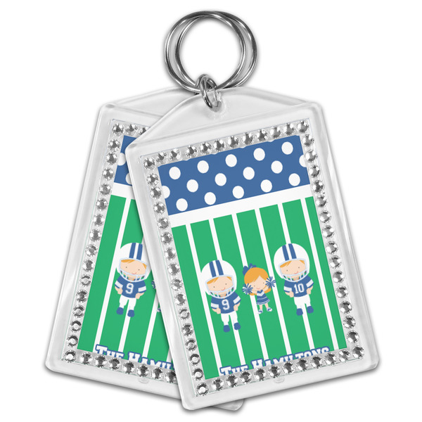 Football Bling Keychain - MAIN