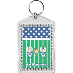 Football Bling Keychain (Personalized)