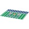 Football Burlap Placemat (Angle View)