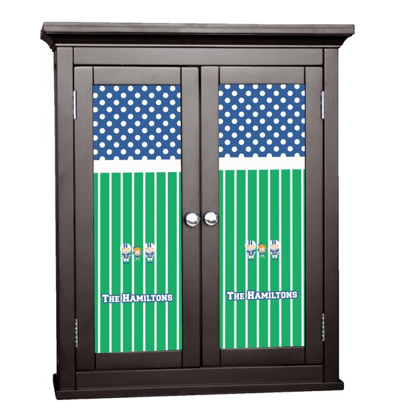 Custom Football Cabinet Decal - Large (Personalized)