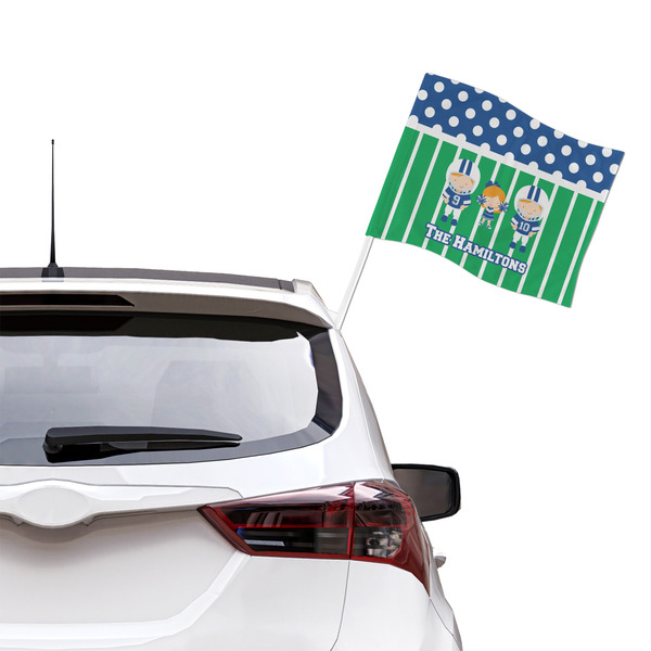 Football Car Flag - Large - LIFESTYLE