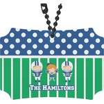 Football Rear View Mirror Ornament (Personalized)
