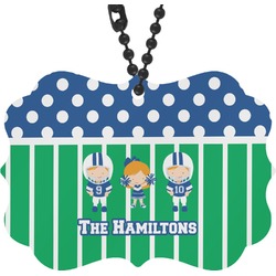 Football Rear View Mirror Charm (Personalized)