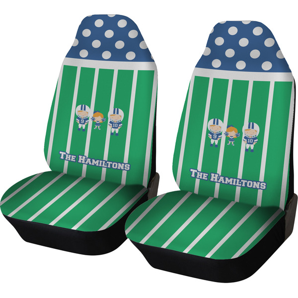 Custom Football Car Seat Covers (Set of Two) (Personalized)