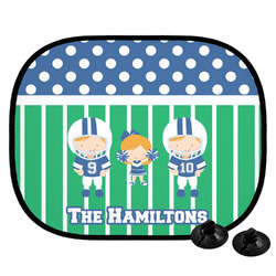 Football Car Side Window Sun Shade (Personalized)