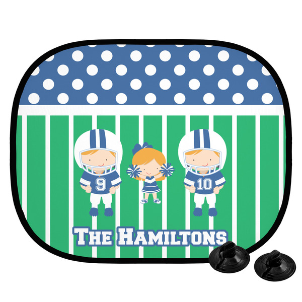 Custom Football Car Side Window Sun Shade (Personalized)