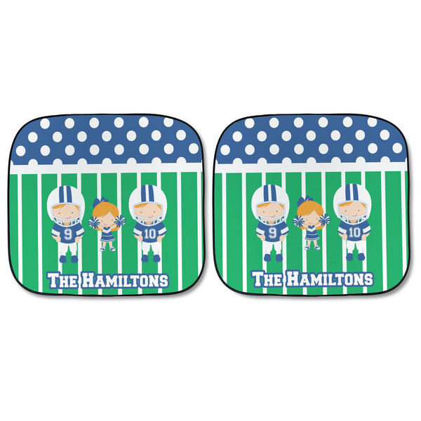 Football Car Sun Shades - FRONT