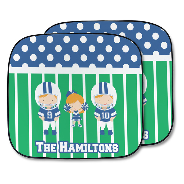 Custom Football Car Sun Shade - Two Piece (Personalized)
