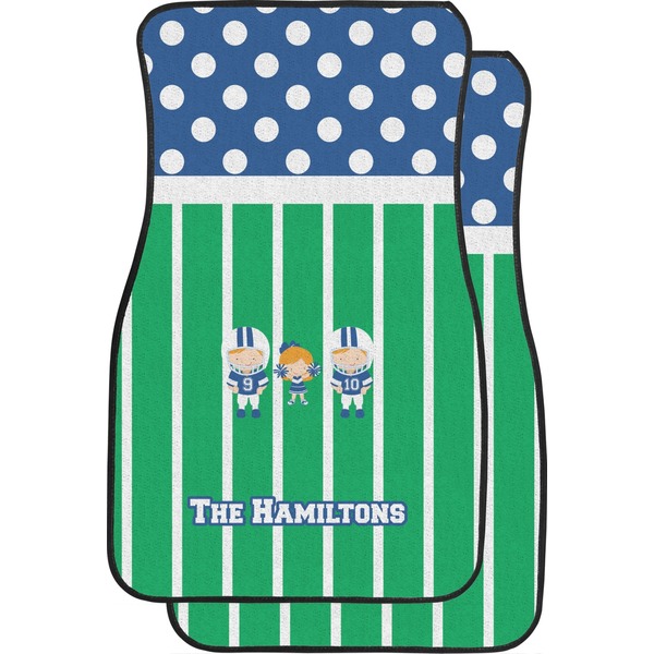 Football Custom Car Floor Mats (Front Seat)