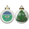 Football Ceramic Christmas Ornament - X-Mas Tree (APPROVAL)