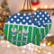Football Ceramic Ornament w/ Multiple Names
