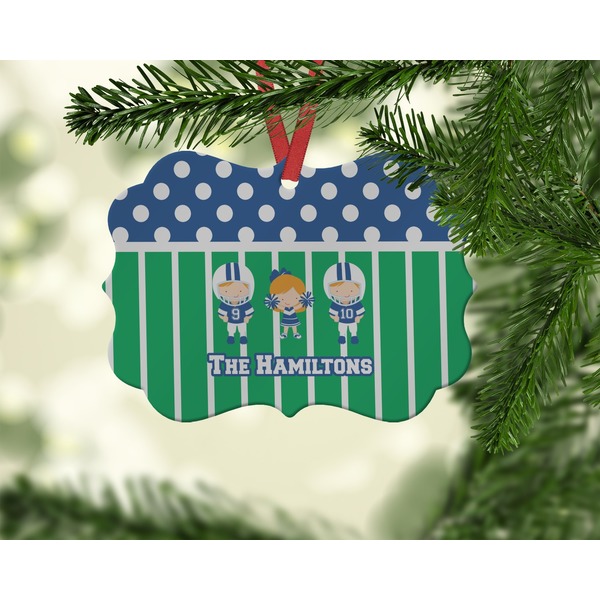 Football Christmas Ornament (On Tree)