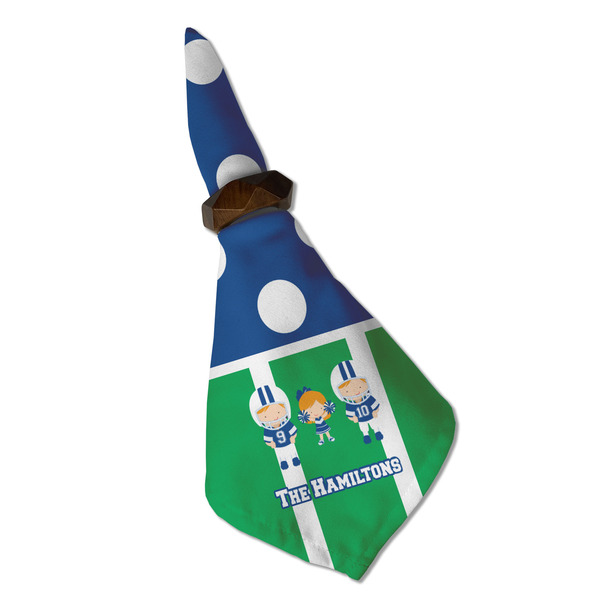 Football Cloth Napkins - Personalized Dinner (Folded in Ring) (MAIN)