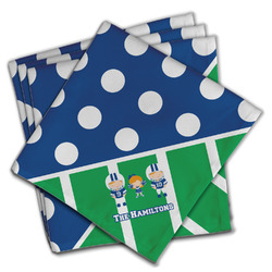 Football Cloth Napkins (Set of 4) (Personalized)