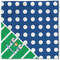 Football Cloth Napkins - Personalized Lunch (Single Full Open)
