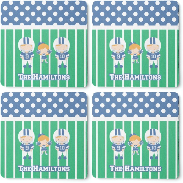 Football Coaster Rubber Back - Apvl