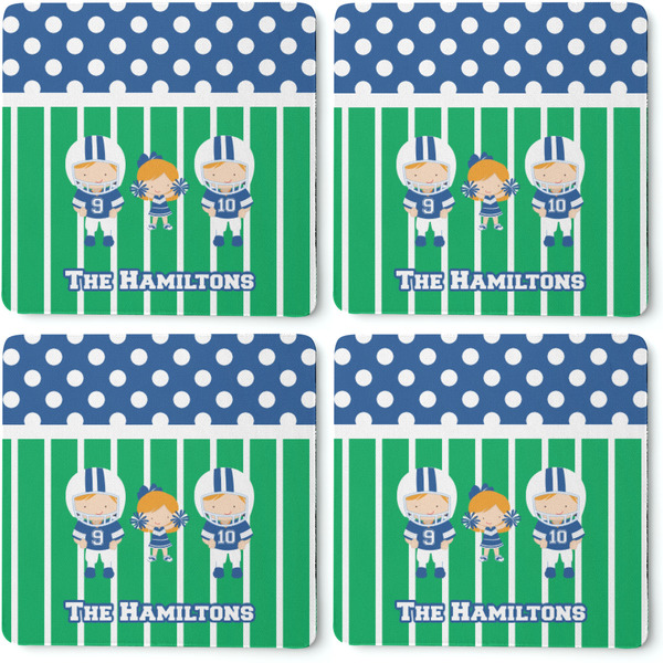 Football Coaster Rubber Back - Apvl