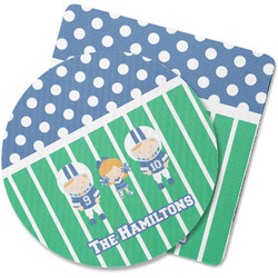 Football Rubber Backed Coaster (Personalized)