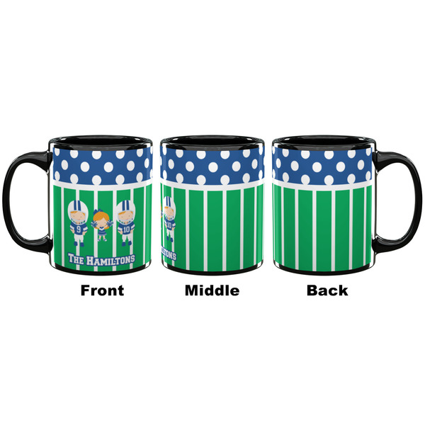 Football Coffee Mug - 11 oz - Black APPROVAL