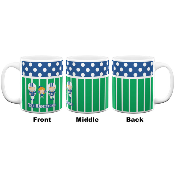 Football Coffee Mug - 11 oz - White APPROVAL