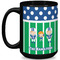 Football Coffee Mug - 15 oz - Black Full