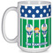 Football Coffee Mug - 15 oz - White Full