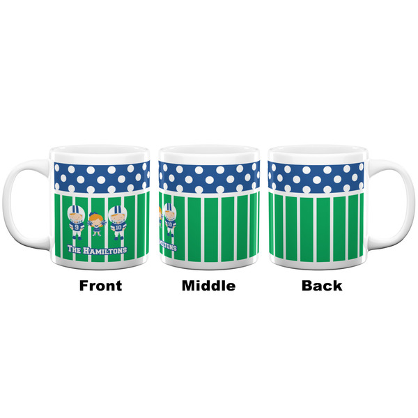 Football Coffee Mug - 20 oz - White APPROVAL