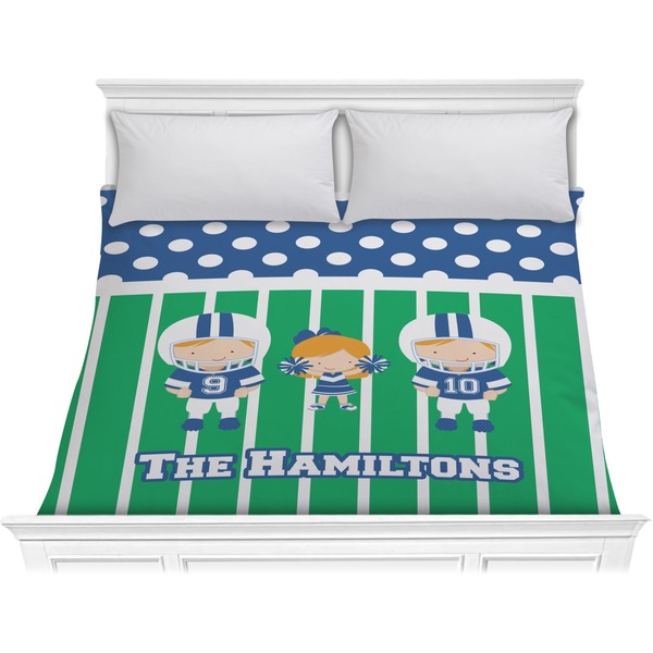 Custom Football Comforter - King (Personalized)