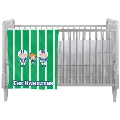 Custom Football Crib Comforter / Quilt (Personalized)