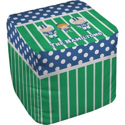Football Cube Pouf Ottoman (Personalized)