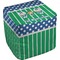 Football Cube Poof Ottoman (Top)