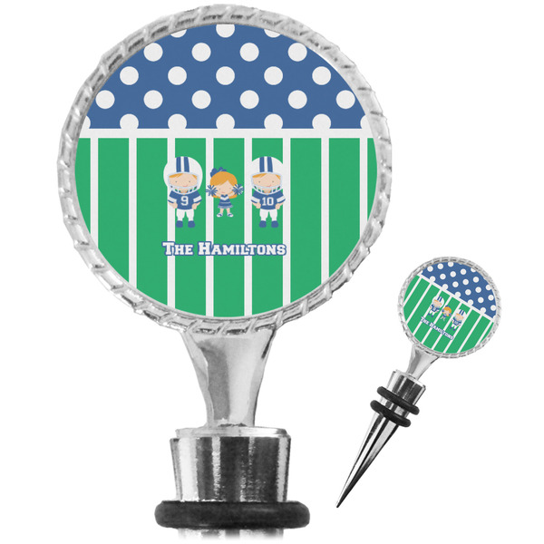 Custom Football Wine Bottle Stopper (Personalized)