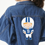 Football Twill Iron On Patch - Custom Shape - 3XL (Personalized)