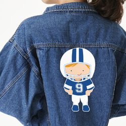 Football Twill Iron On Patch - Custom Shape - 3XL (Personalized)