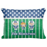 Football Decorative Baby Pillowcase - 16"x12" (Personalized)