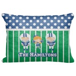 Football Decorative Baby Pillowcase - 16"x12" (Personalized)