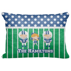 Football Decorative Baby Pillowcase - 16"x12" (Personalized)